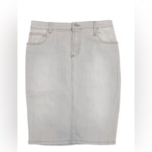 NWT Fiorucci Gray Wash Denim Pencil Skirt